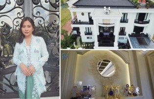 Yuk Lihat Rumah Mewah Prilly Latuconsina, Grand Door Bergaya Klasik Amerika