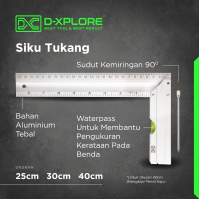 SIKU TUKANG / PENGGARIS TUKANG D-XPLORE