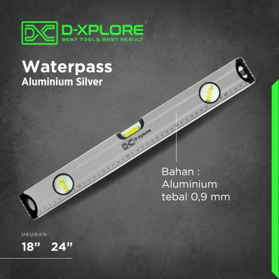 WATERPASS ALUMINIUM SILVER D-XPLORE