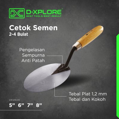 CETOK SEMEN GAGANG KAYU BENTUK OVAL D-XPLORE