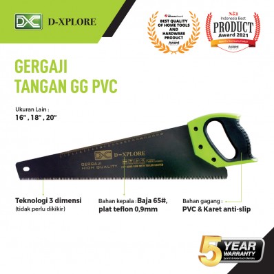 GERGAJI TANGAN GAGANG PVC D-XPLORE