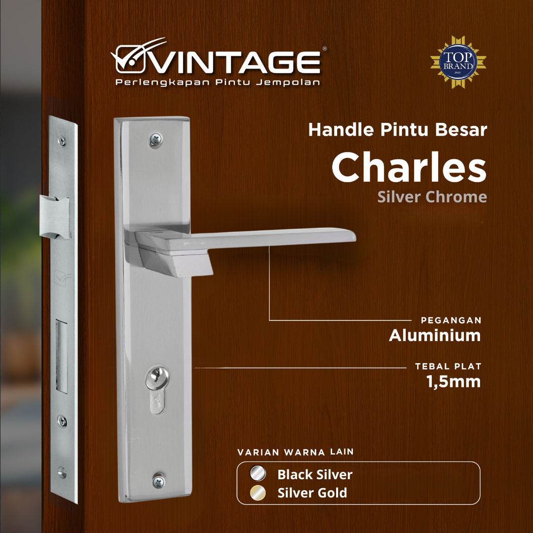 HANDLE PINTU RUMAH BESAR VINTAGE CHARLES