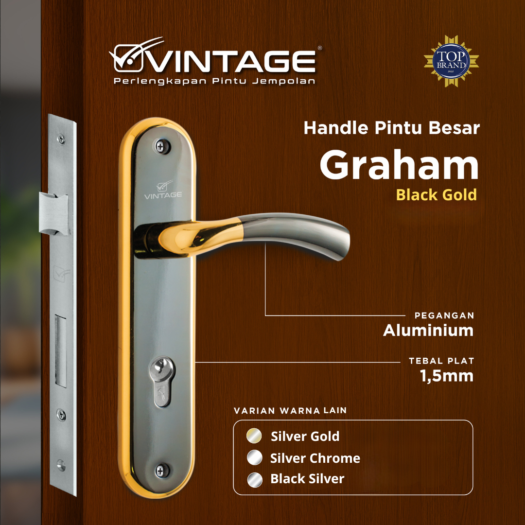 HANDLE PINTU RUMAH BESAR VINTAGE GRAHAM