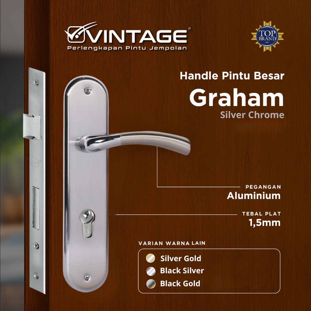 HANDLE PINTU RUMAH BESAR VINTAGE GRAHAM