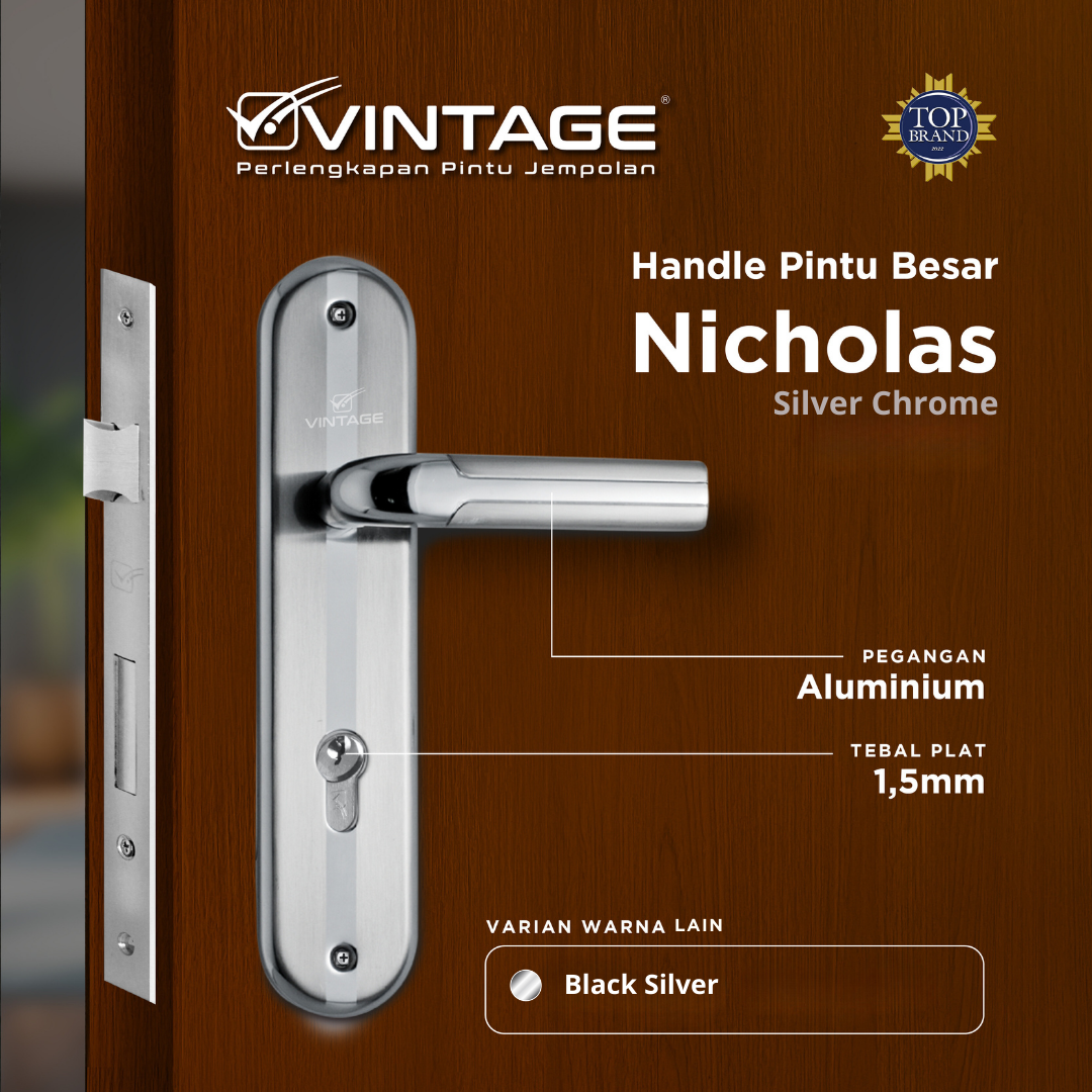 HANDLE PINTU RUMAH BESAR VINTAGE NICHOLAS